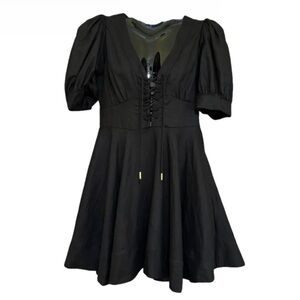 House of Harlow 1960 NWOT Women’s Linen Blend Puff Sleeve Mini Dress